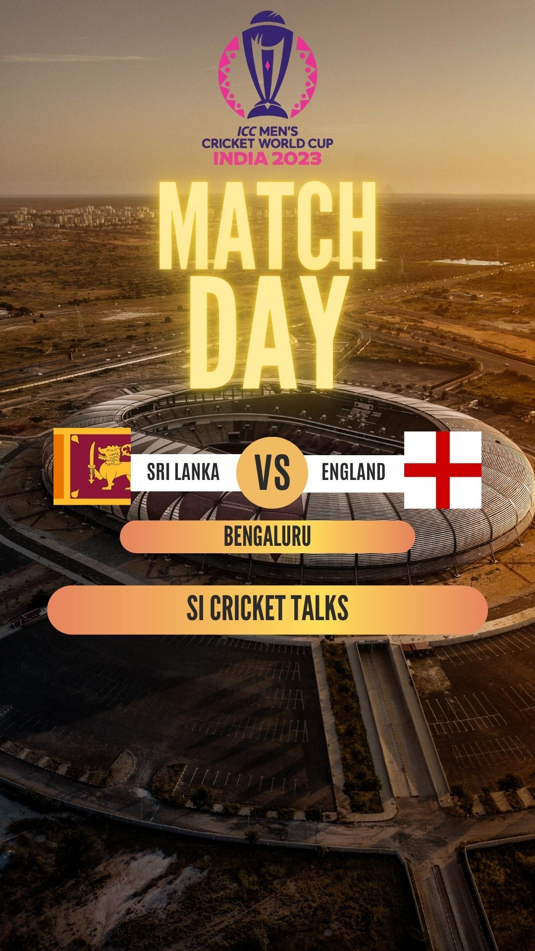 CWC 2023 Match Day Sri Lanka vs England